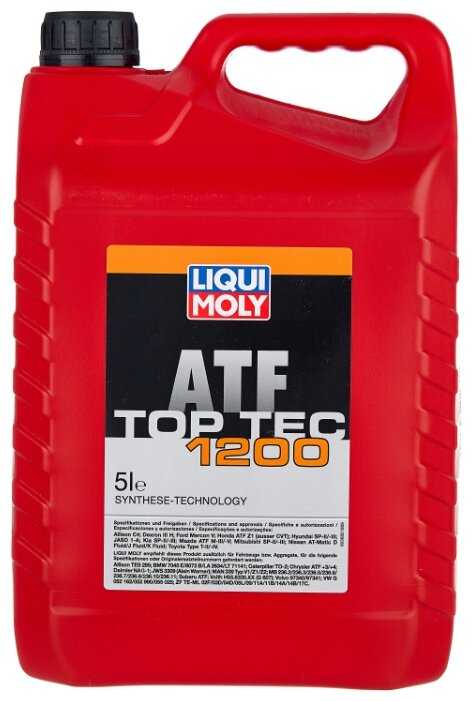 Трансмиссионное масло liqui moly cvt top tec atf 1400 20 л.